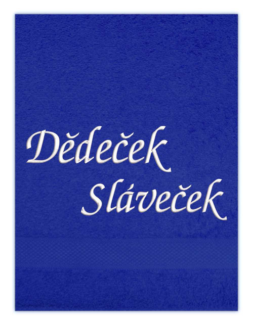 Osuška s výšivkou - Dědeček — foto 2