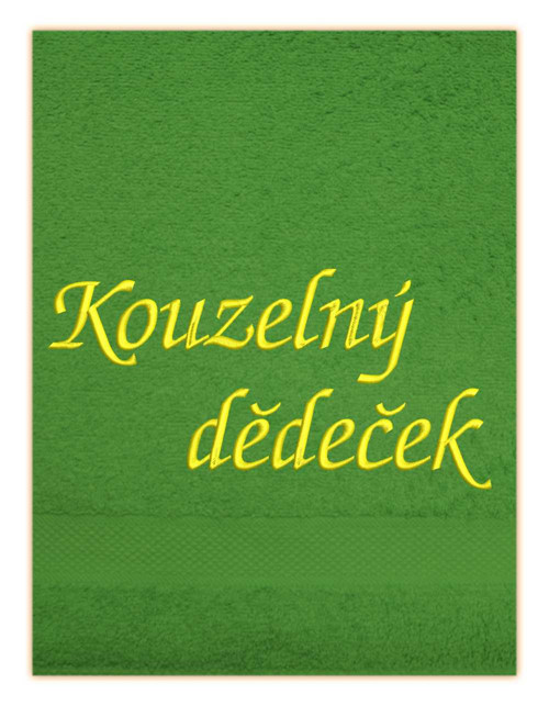 Osuška s výšivkou - Dědeček — foto 3