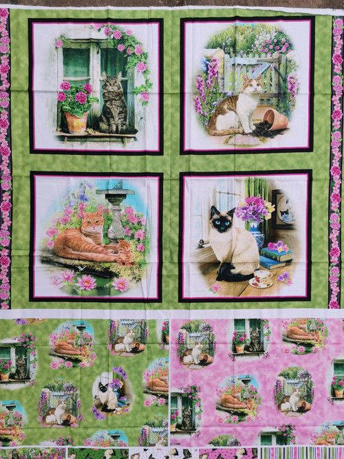 Panel růžové kočičky L 56*90 — foto 2