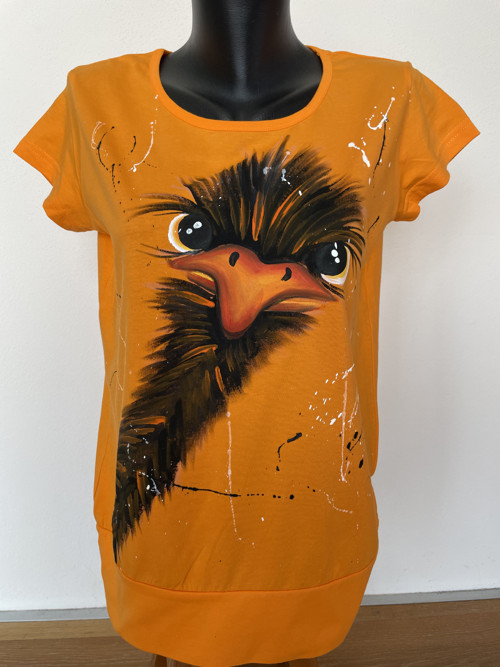 Tričko Pštrosové orange — foto 3