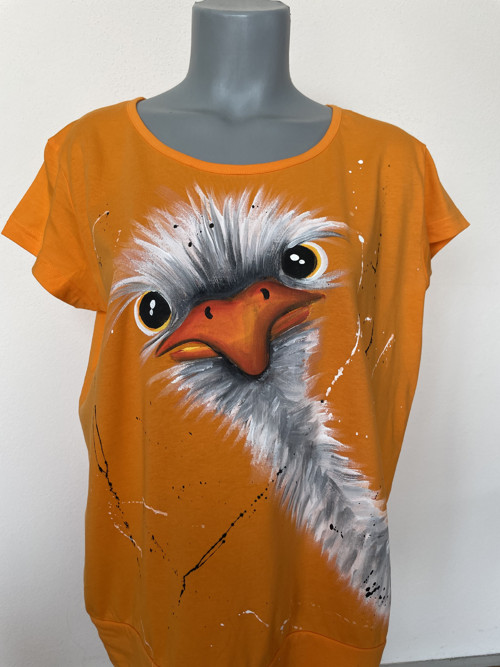 Tričko Pštrosové orange — foto 2
