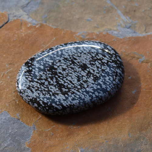 Obsidián vločkový, placka — foto 3
