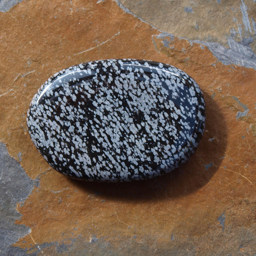 Obsidián vločkový, placka — foto 2
