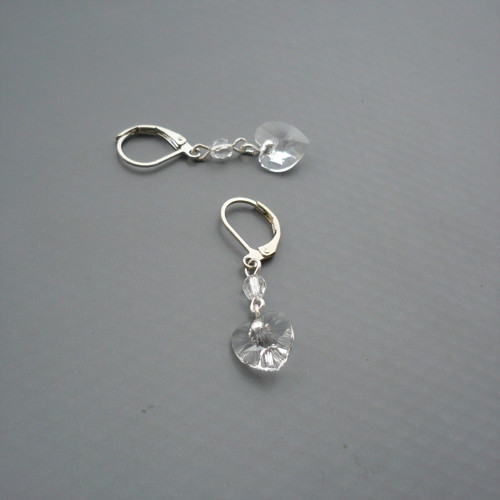 Crystal Swarovski srdce - náušnice — foto 2