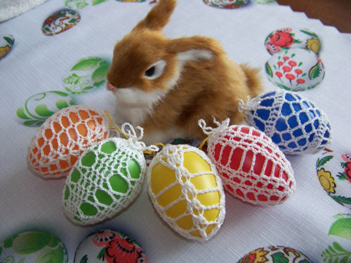 Obháčkované velikonoční vajíčko — foto 2