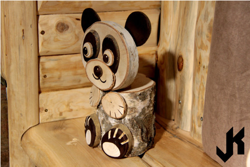 Dřevěná dekorace panda "Panda Vanda" — foto 4