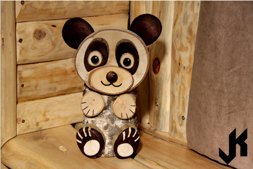 Dřevěná dekorace panda "Panda Vanda" — foto 2