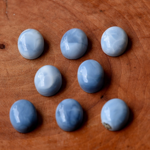 500. Blue Opal kabošon - ovál — foto 2