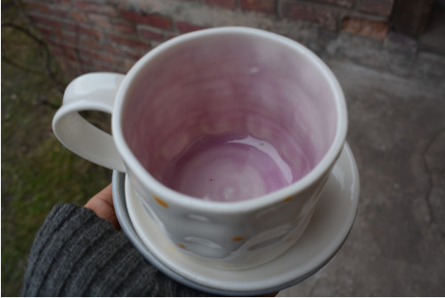 Porcelánový - puntíkový, 200 ml — foto 5