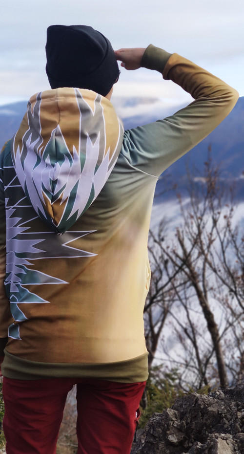 Golden Aztec Forest - termo mikina dámska — foto 5