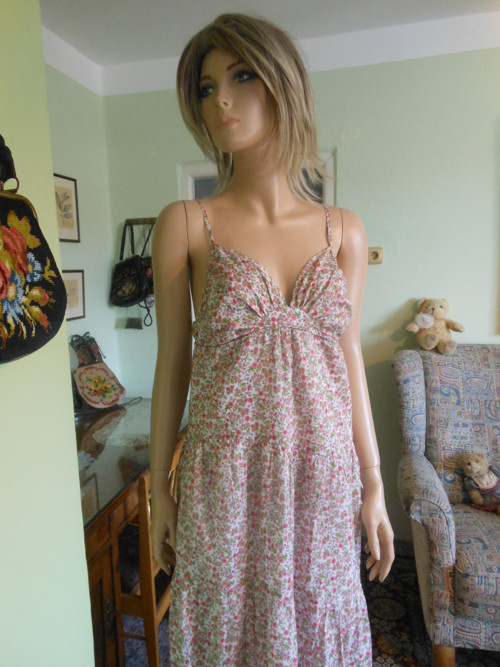 Boho květované šaty, vel.M — foto 2
