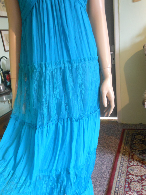 Boho krajkové šaty, vel.S/M — foto 3