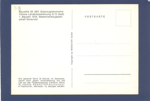 Parní lokomotiva - pohlednice — foto 2