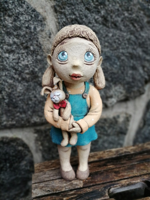 Malá holčička s králíčkem — foto 2