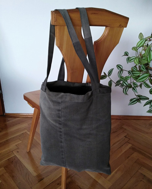 Šedá riflová s šedo-bílou — foto 2