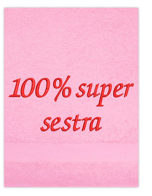 Osuška s výšivkou - Super sestra — foto 4
