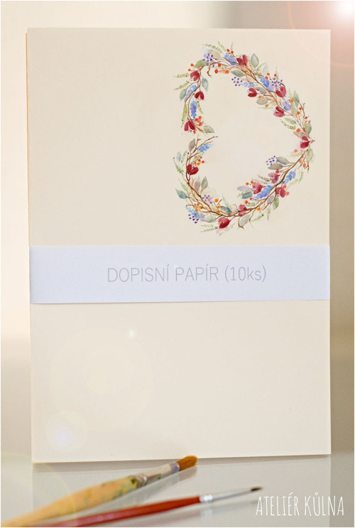 Dopisní papír *Srdečně* (10ks) — foto 2