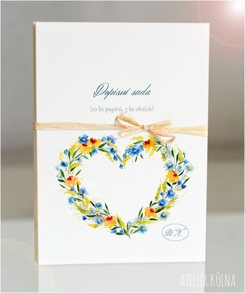 Dopisní sada & monogram *Plynutí* — foto 2