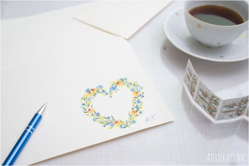 Dopisní sada & monogram *Plynutí* — foto 3