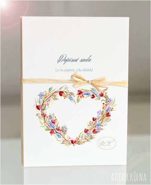 Dopisní sada & monogram *Srdečně* — foto 3