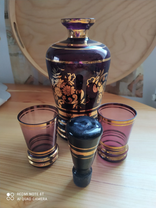 Likérový set - skleněný — foto 2