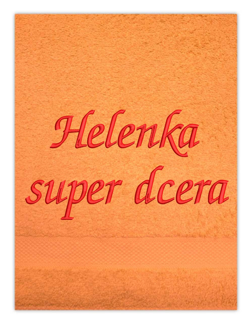 Osuška s výšivkou - Super dcera — foto 2