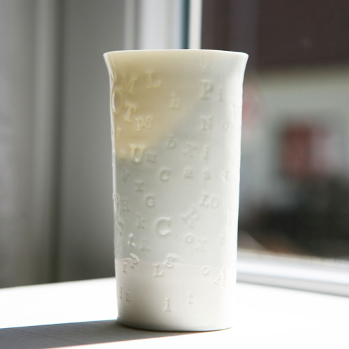 Prosvítavý pohár porcelán — foto 2