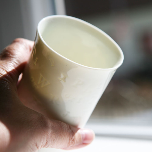 Prosvítavý pohár porcelán — foto 5