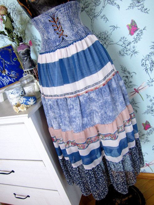 Sukně&šaty boho hippie jeans — foto 3
