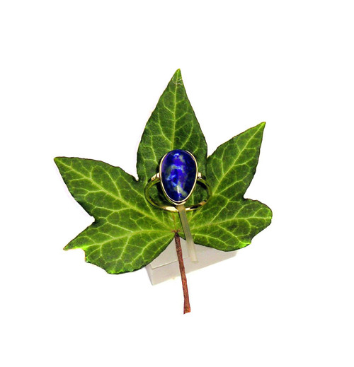 ZLATÝ prsten EXTRA LAPIS LAZULI 19*11 — foto 3