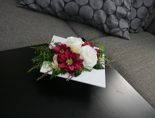 Ikebana s růžemi a chryzantémami — foto 4