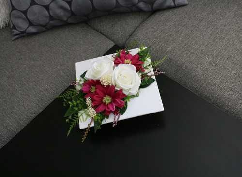 Ikebana s růžemi a chryzantémami — foto 3