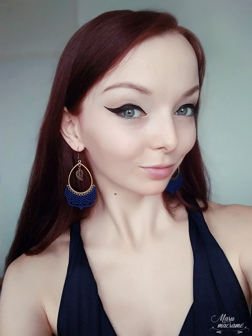 Modré náušnice — foto 2