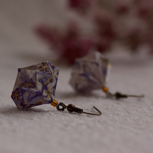 Origami náušnice Jarní #1 — foto 6