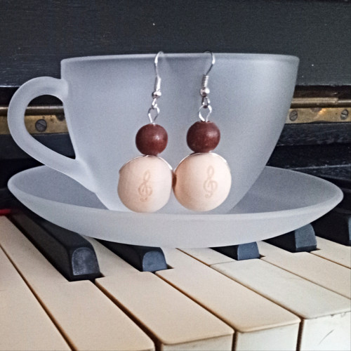 Jemné houslové klíče – náušnice — foto 6