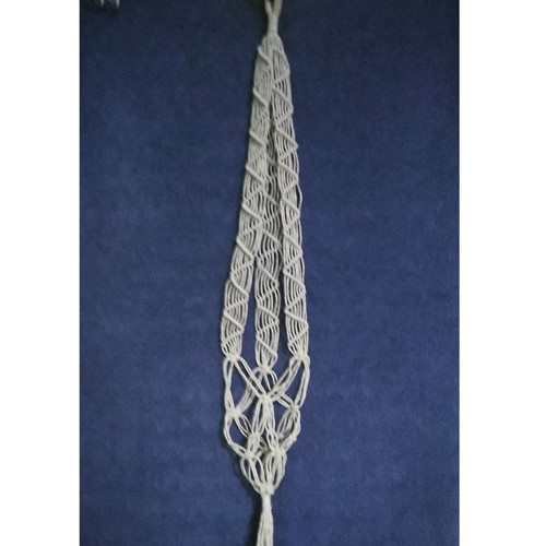 Macramé závěs na květináč — foto 2