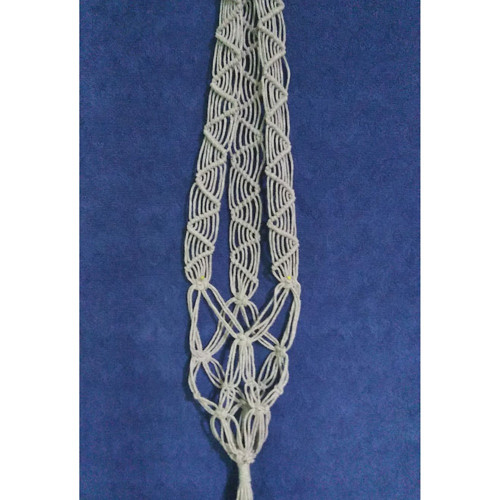 Macramé závěs na květináč — foto 3