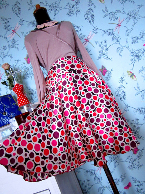 Sukně kolová retro look — foto 3