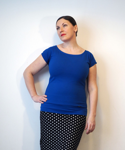 Tričko basic - královská modrá - S, M, L, XL — foto 3