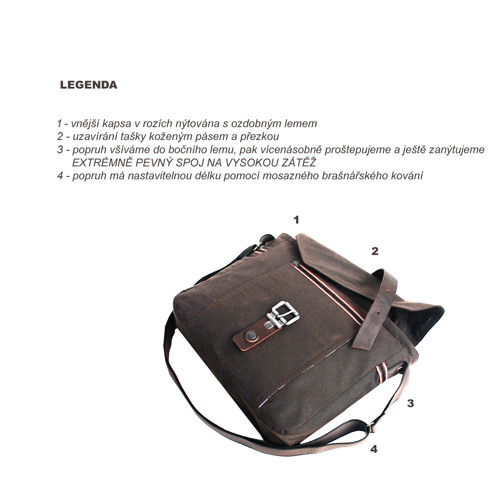 DOPRODEJ pánská taška BASIC BROWN — foto 4