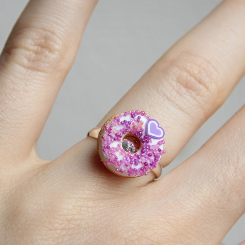 Donut fialové srdíčko — foto 3