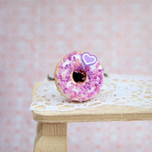 Donut fialové srdíčko — foto 2