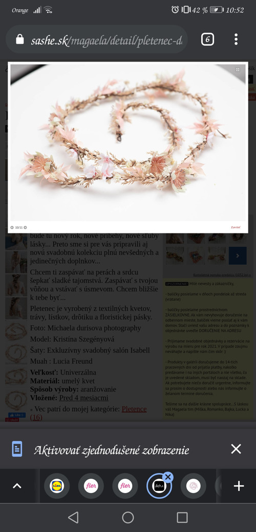 Vlasový pletenec "blíže k tobě" 70 cm — foto 2