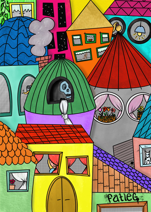 Dětské tričko Little houses — foto 2