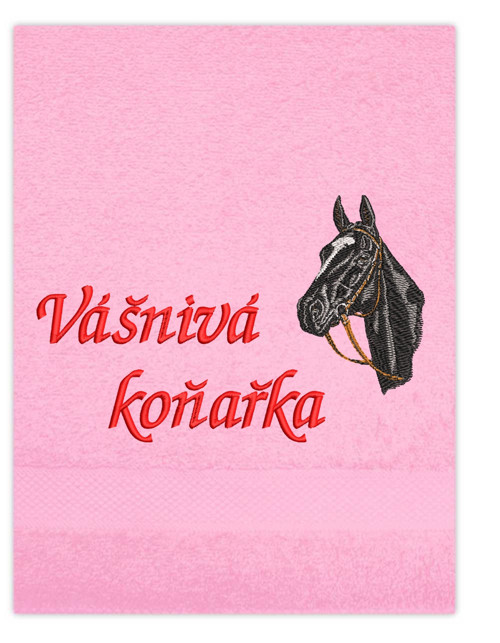 Osuška s výšivkou - Kůň č.2 — foto 4
