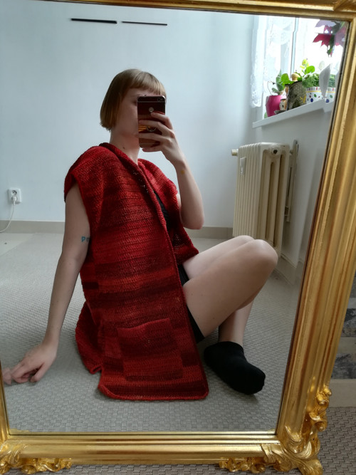 Háčkovaná vesta unisex — foto 3