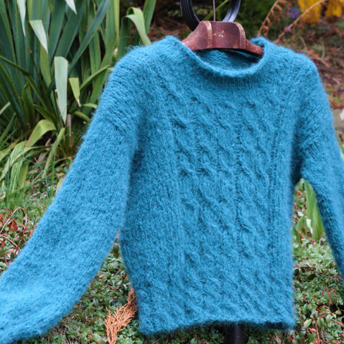 Nápaditý - petrolejový pullover — foto 3