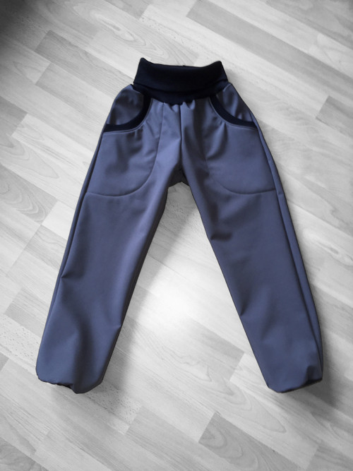 Softshell kalhoty Basic šedá VEL. 92-152 — foto 2