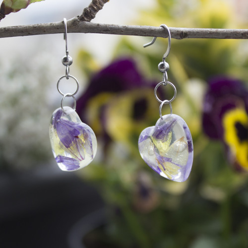 Náušnice limonium — foto 3