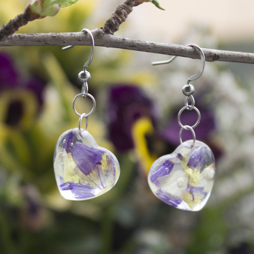 Náušnice limonium — foto 2